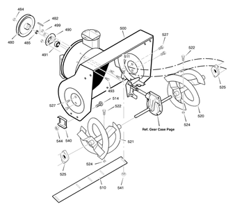 Part Location Diagram of 1501478E201 Briggs and Stratton Housing